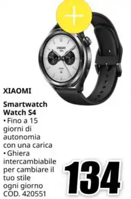 MediaWorld XIAOMI Smartwatch Watch S4 offerta