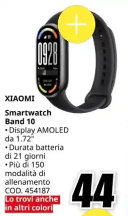 MediaWorld XIAOMI Smartwatch Band 10 offerta