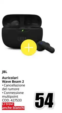 MediaWorld JBL Auricolari Wave Beam 2 offerta
