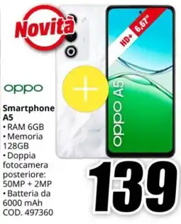 MediaWorld oppo Smartphone A5 offerta
