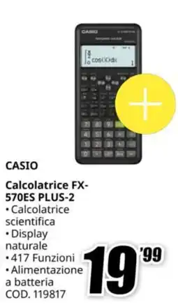 MediaWorld CASIO Calcolatrice FX- 570ES PLUS-2 offerta