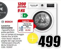 MediaWorld BOSCH Lavatrice WAN24209II offerta