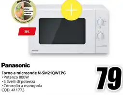 MediaWorld Panasonic Forno a microonde N-SM21QWEPG offerta