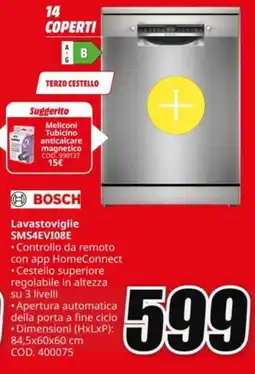 MediaWorld BOSCH Lavastoviglie SMS4EVI08E offerta