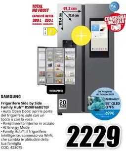 MediaWorld SAMSUNG Frigorifero Side by Side Family HubTM RS90F66BETEF offerta