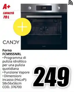 MediaWorld CANDY Forno FCM955NRL offerta