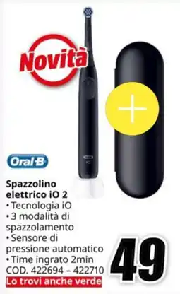 MediaWorld Oral-B Spazzolino elettrico iO 2 offerta