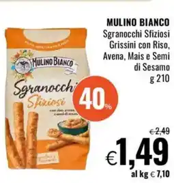 Famila MULINO BIANCO Sgranocchi Sfiziosi Grissini con Riso offerta