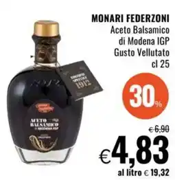 Famila MONARI FEDERZONI Aceto Balsamico di Modena IGP Gusto Vellutato offerta