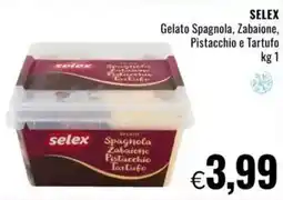 Famila SELEX Gelato Spagnola, Zabaione, Pistacchio e Tartufo offerta