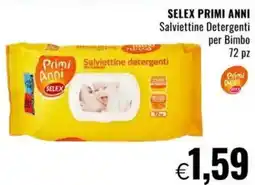 Famila SELEX PRIMI ANNI Salviettine Detergenti per Bimbo offerta