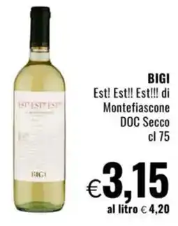 Famila BIGI Est! Est!! Est!!! di Montefiascone DOC Secco offerta