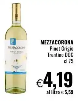 Famila MEZZACORONA Pinot Grigio Trentino DOC offerta