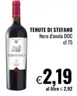 Famila TENUTE DI STEFANO Nero d'Avola DOC offerta