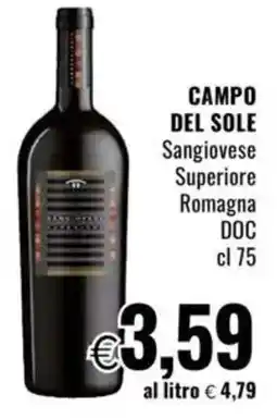 Famila CAMPO DEL SOLE Sangiovese Superiore Romagna DOC offerta