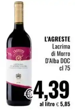Famila L'AGRESTE Lacrima di Morro D'Alba DOC offerta