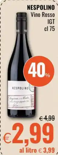 Famila NESPOLINO Vino Rosso IGT offerta