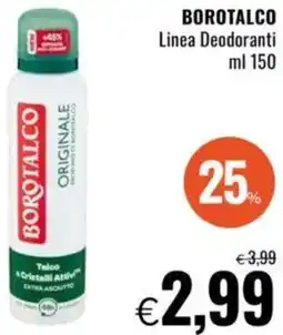 Famila BOROTALCO Linea Deodoranti offerta