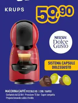 AmiCo Shop KRUPS MACCHINA CAFFÈ PICCOLO XS offerta