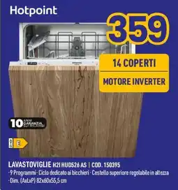 AmiCo Shop Hotpoint LAVASTOVIGLIE H21 HUD526 AS offerta