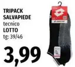 Famila Tripack salvapiede tecnico LOTTO offerta