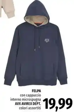Famila Felpa AVX AVIREX DEPT. offerta