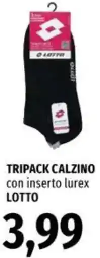 Famila Tripack calzino con inserto lurex LOTTO offerta