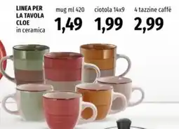 Famila Linea per la tavola mug CLOE offerta