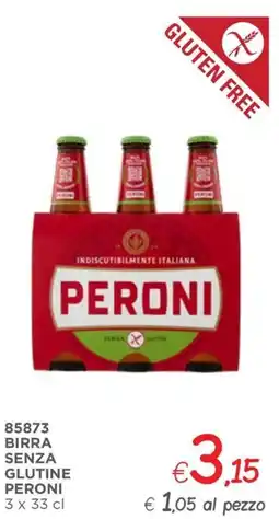 Zona Birra senza glutine PERONI offerta