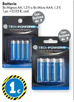 Tedi Batterie TEDI POWER offerta