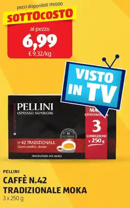 ALDI Pellini caffè n.42 tradizionale moka offerta