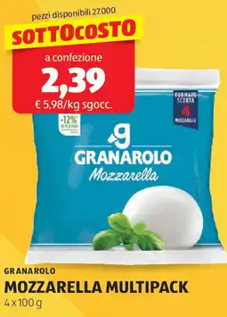 ALDI Granarolo mozzarella multipack offerta