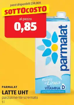 ALDI Parmalat latte UHT offerta