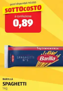 ALDI Barilla spaghetti offerta