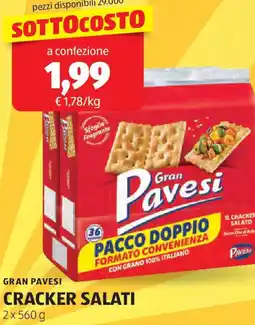 ALDI Gran pavesi cracker salati offerta