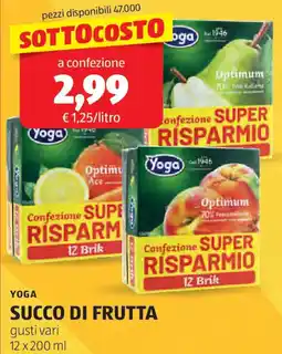 ALDI Yoga succo di frutta offerta