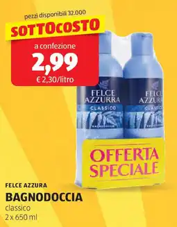 ALDI Felce azzura bagnodoccia offerta
