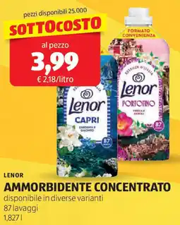 ALDI Lenor ammorbidente concentrato offerta