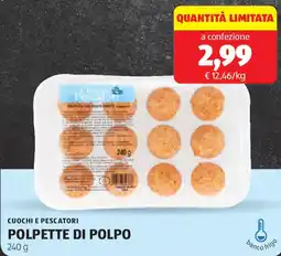 ALDI Cuochi e pescatori polpette di polpo offerta