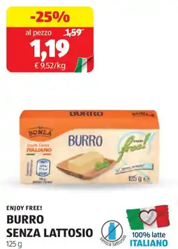 ALDI Enjoy free! burro senza lattosio offerta