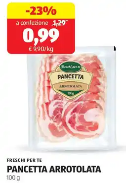 ALDI Freschi per te pancetta arrotolata offerta