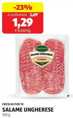 ALDI Freschi per te salame ungherese offerta