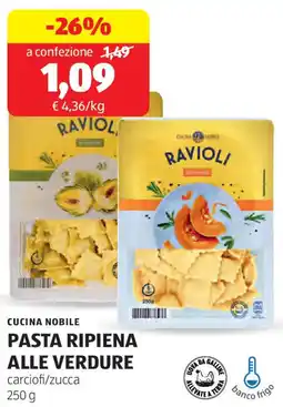 ALDI Cucina nobile pasta ripiena alle verdure offerta