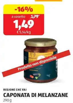 ALDI Regione che vai caponata di melanzane offerta