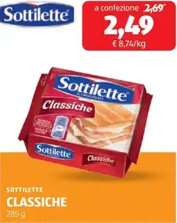 ALDI Sottilette classiche offerta