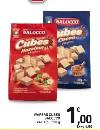 Spazio Conad Balocco Wafers Cubes 250g offerta