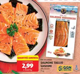 ALDI The icelander salmone taglio sashimi offerta