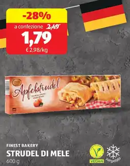 ALDI Finest bakery strudel di mele offerta