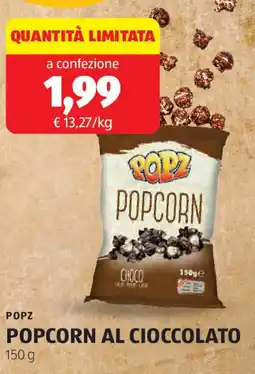 ALDI Popz popcorn al cioccolato offerta