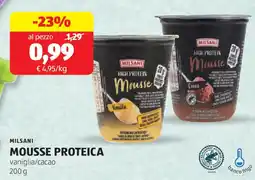 ALDI Milsani mousse proteica offerta
